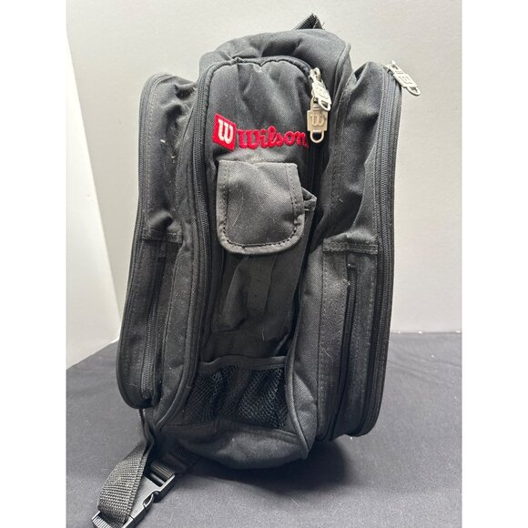Wilson Black Multi-Compartment Thermo Bag With Adjustable Straps & Mesh Pockets - Picture 1 of 11